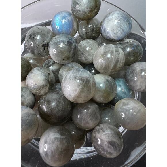 Labradorite marbles - Picture 7 of 11